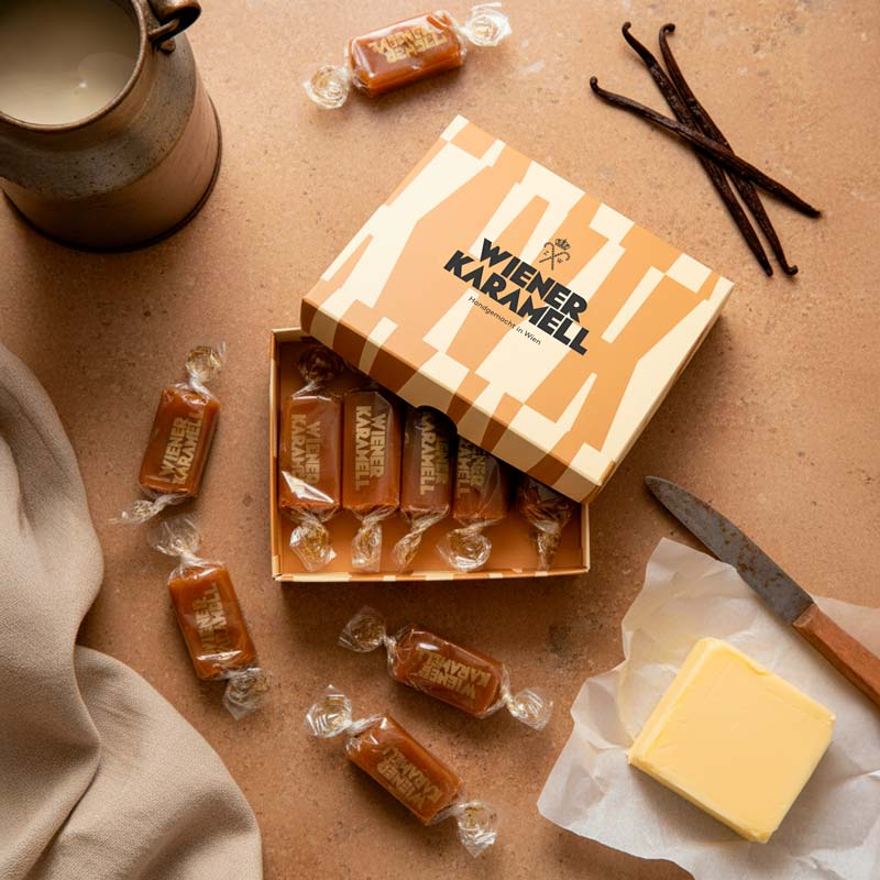 Handgemachter Karamell aus der Zuckerlwerkstatt